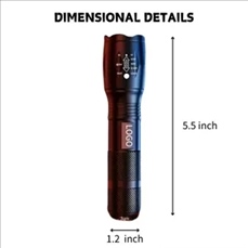 Outdoor High-Luminosity Aluminum Alloy Flashlight