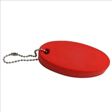 Oval PU Float Keychain