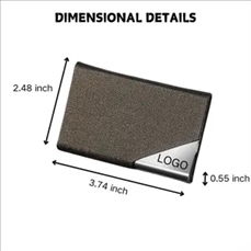 PU Leather Flap Magnetic Business Card Holder