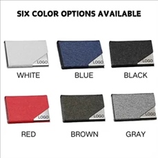 PU Leather Flap Magnetic Business Card Holder