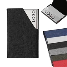 PU Leather Flap Magnetic Business Card Holder