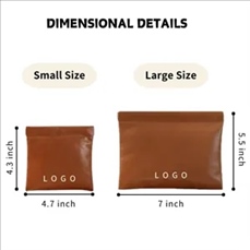 PU Waterproof Mini Storage Bag Small Pocket