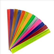 PVC Reflective Slap Bracelet Wristband
