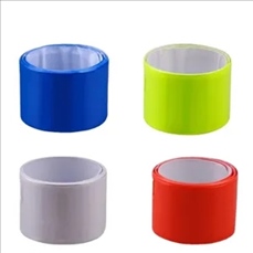 PVC Reflective Slap Bracelet Wristband