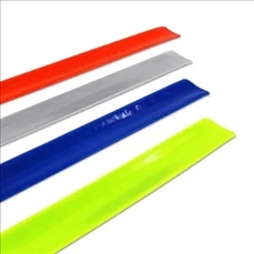 PVC Reflective Slap Bracelet Wristband