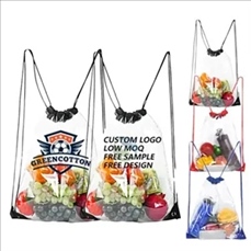 PVC drawstring bag waterproof transparent portable travel