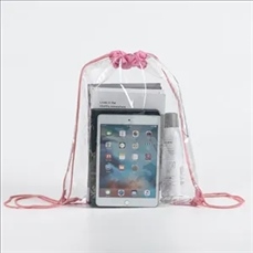 PVC drawstring bag waterproof transparent portable travel