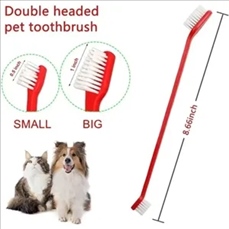 Pet double head toothbrush