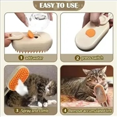 Pet spray massage comb