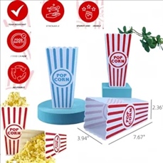 Plastic Popcorn Tubs