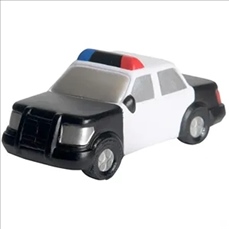 Police Car Shaped Stress Reliever With Key Chain