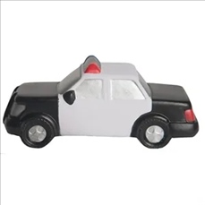 Police Car Shaped Stress Reliever With Key Chain