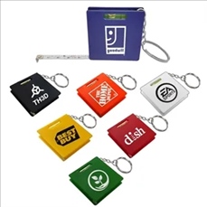 Popular Measuring Tape Keychain With Level - Measures 1 Mete