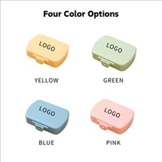 Portable 6-Compartment Medicine Box