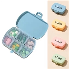 Portable 6-Compartment Medicine Box