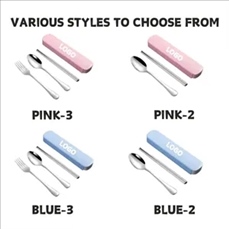 Portable Stainless Steel Cutlery Set with Storage Case