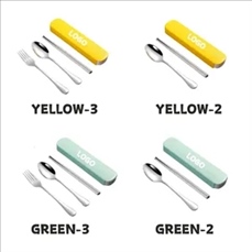 Portable Stainless Steel Cutlery Set with Storage Case