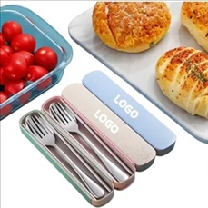 Portable Stainless Steel Cutlery Set with Storage Case