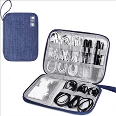 Portable Travel Electronics Cable Organizer Bag