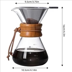 Pour Over Glasses Coffee Maker