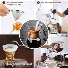 Pour Over Glasses Coffee Maker