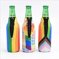 Pride Rainbow Neoprene Beer Bottle Cooler Sleeves