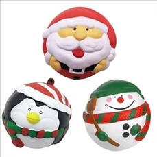 Prime Line Holiday Christmas Santa Shape Stress Ball