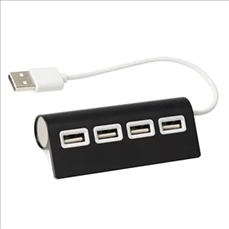 Promotional 4 Port Aluminum Wave USB Hubs