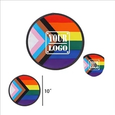 Rainbow Fold Up Flying Disc with Pouch