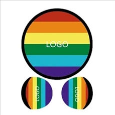 Rainbow Fold Up Flying Disc with Pouch