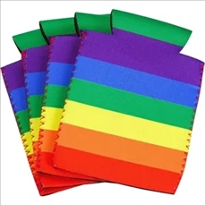 Rainbow Pride Collapsible Foam Can Cooler