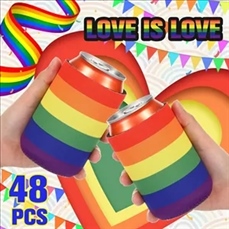 Rainbow Pride Collapsible Foam Can Cooler