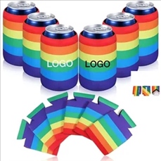 Rainbow Pride Collapsible Foam Can Cooler