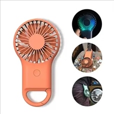 Rechargeable Handheld Fan With Carabiner