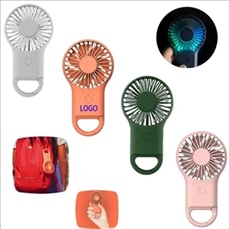 Rechargeable Handheld Fan With Carabiner