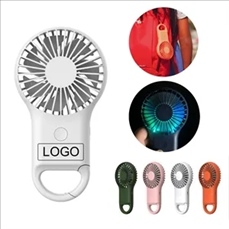 Rechargeable Handheld Fan With Carabiner