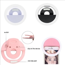 Rechargeable Phone Clip Selfie Ring Light