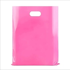 Retail Clothing Packing Die Cut Handle Plastic Bags