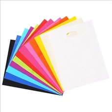 Retail Clothing Packing Die Cut Handle Plastic Bags
