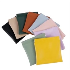 Snap Spring Closure PU Earphone Pouch