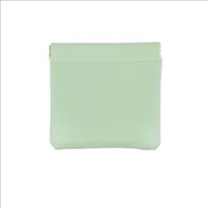 Snap Spring Closure PU Earphone Pouch