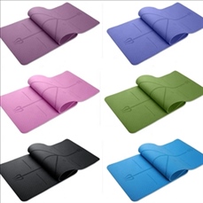 Soft TPE Fitness Yoga Mats With Alignment line