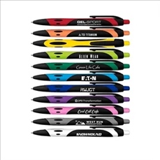 Sport Soft Touch Rubberized Hybrid Gel Pen - Black Ink