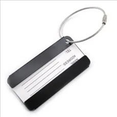 Square Aluminum Alloy Travel Luggage Tag