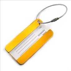 Square Aluminum Alloy Travel Luggage Tag