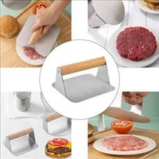 Square Stainless Steel Burger Patty Press