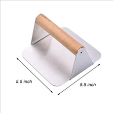 Square Stainless Steel Burger Patty Press