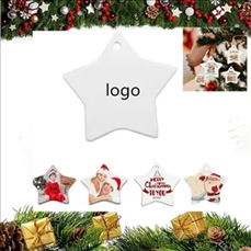 Star Shape Ceramic Christmas Ornament