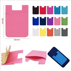 Sticky Credit Card Pocket Holder Silicone Phone Wallet