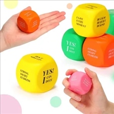 Stress Relief Cube Foam Dice